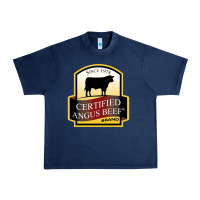 Navy angus beef Urban Heavy Tee - linhVisuals