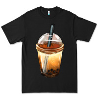 Black Bobba cup Premium Tee - FaDigitalArtStudio