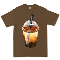 Cacao Bobba cup Premium Tee - FaDigitalArtStudio