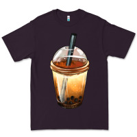 Plum Bobba cup Premium Tee - FaDigitalArtStudio