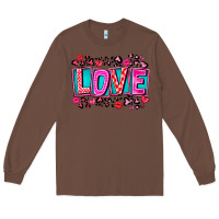 Chestnut Love Valentine Long Sleeve Tee - CowhideDigitalArt