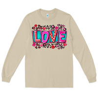 Mushroom Love Valentine Long Sleeve Tee - CowhideDigitalArt