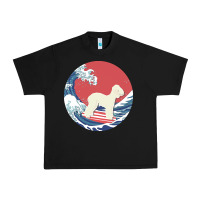 Black bedlington terrier t  shirt bedlington terrier gifts   ocean waves sur Urban Heavy Tee - linhVisuals