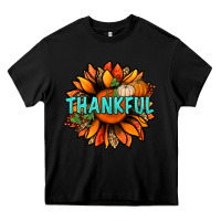 Black thankful with sunflower bbs Heavy Core Tee - BundleAndBundleShop