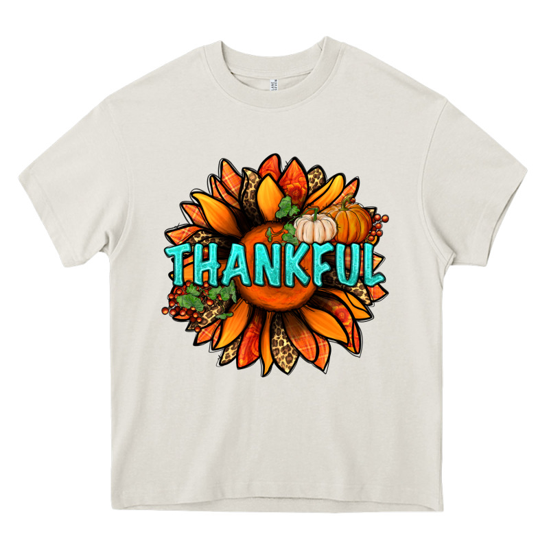 Thankful With Sunflower Bbs Heavy Core Tee by BundleAndBundleShop | Teevron