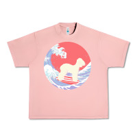 Salmon bedlington terrier t  shirt bedlington terrier gifts   ocean waves sur Urban Heavy Tee - linhVisuals