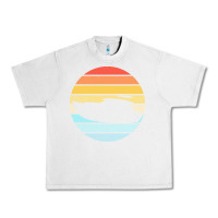 Lunar Rock boat t  shirt boat trip silhouette on a distressed retro sunset produc Urban Heavy Tee - linhVisuals