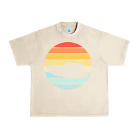Sandshell boat t  shirt boat trip silhouette on a distressed retro sunset produc Urban Heavy Tee - linhVisuals