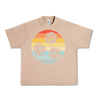 Burro bocce ball t  shirt bocce ball silhouette on a distressed retro sunset Urban Heavy Tee - linhVisuals
