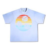 Grape Ice bocce ball t  shirt bocce ball silhouette on a distressed retro sunset Urban Heavy Tee - linhVisuals