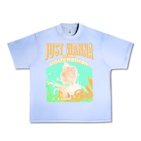 Grape Ice pommeranian t  shirt dog owner, just wanna pet my pommeranian & drink Urban Heavy Tee - linhVisuals