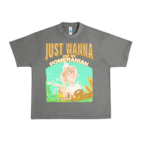 Tornado pommeranian t  shirt dog owner, just wanna pet my pommeranian & drink Urban Heavy Tee - linhVisuals