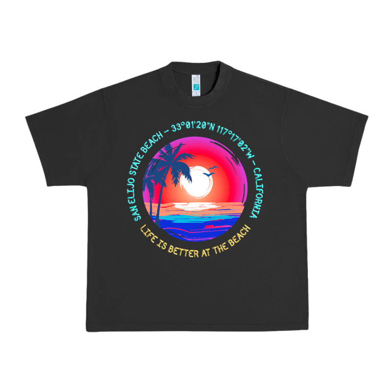San Elijo State Beach T  Shirt San Elijo State Beach, Encinitas, Calif Urban Heavy Tee by linhVisuals | Teevron