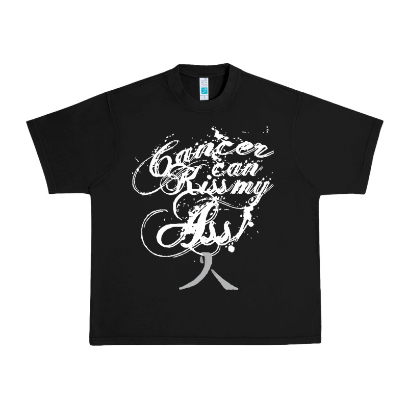 Brain Cancer T  Shirt Cancer Can Kiss My Ass! Brain ( Gray Ribbon) T Urban Heavy Tee by linhVisuals | Teevron