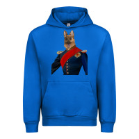 Cobalt Pet Portraits, Custom Pet Portraits, Renaissance Pet Portraits, Custom Urban Hoodie - RanaPortraitStore