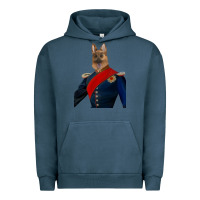 Pigment Midnight Navy Pet Portraits, Custom Pet Portraits, Renaissance Pet Portraits, Custom Urban Hoodie - RanaPortraitStore