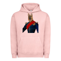 Pigment Salmon Pet Portraits, Custom Pet Portraits, Renaissance Pet Portraits, Custom Urban Hoodie - RanaPortraitStore
