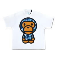 White baby milo bape camo Urban Heavy Tee - linhVisuals