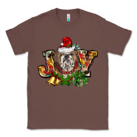 Chestnut Christmas joy english bulldog Classic Tee - BarkalooDesign