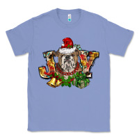 Colony Blue Christmas joy english bulldog Classic Tee - BarkalooDesign
