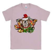 Lilac Christmas joy english bulldog Classic Tee - BarkalooDesign