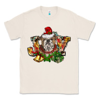 Natural Christmas joy english bulldog Classic Tee - BarkalooDesign