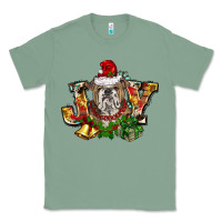 Sage Christmas joy english bulldog Classic Tee - BarkalooDesign