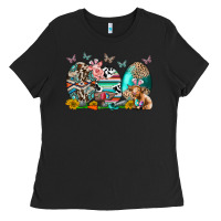 Black easter easter eggs Ladies Tee - CowhideDigitalArt