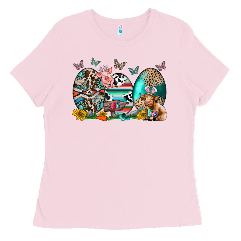 Easter Easter Eggs Ladies Tee by CowhideDigitalArt | Teevron
