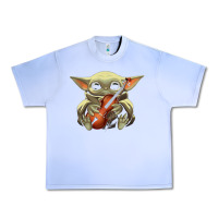 Baby Yoda Hug Violin [tb] Urban Heavy Tee | Teevron