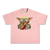 Salmon baby yoda hug violin [tb] Urban Heavy Tee - linhVisuals