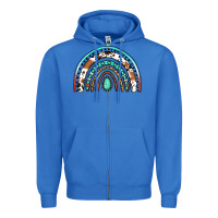 True Royal Western Rainbow Zipper Hoodie - Jasminsmagicworld
