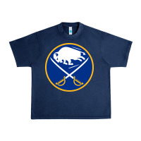 Navy the-sabres-buffalo-sports Urban Heavy Tee - linhVisuals