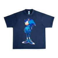 Navy Söniĉ Kids Urban Heavy Tee - linhVisuals