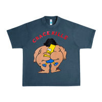 Midnight Navy bart crack kills Urban Heavy Tee - linhVisuals
