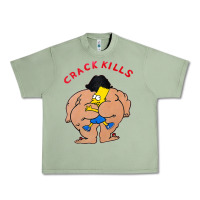 Oil Green bart crack kills Urban Heavy Tee - linhVisuals