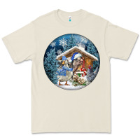 Bone Winter Farm Animals Premium Tee - FaDigitalArtStudio