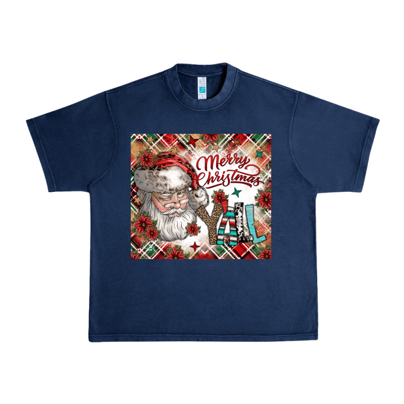 Merry Christmas Y'all Urban Heavy Tee by CowhideDigitalArt | Teevron