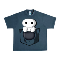 Midnight Navy baymax in pocket Urban Heavy Tee - linhVisuals