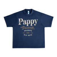 Navy Mens Pappy Because Grandpa Is For Old Guys Funny Urban Heavy Tee - linhVisuals