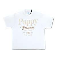 White Mens Pappy Because Grandpa Is For Old Guys Funny Urban Heavy Tee - linhVisuals