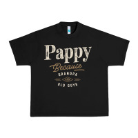 Black Mens Pappy Because Grandpa Is For Old Guys Funny Urban Heavy Tee - linhVisuals