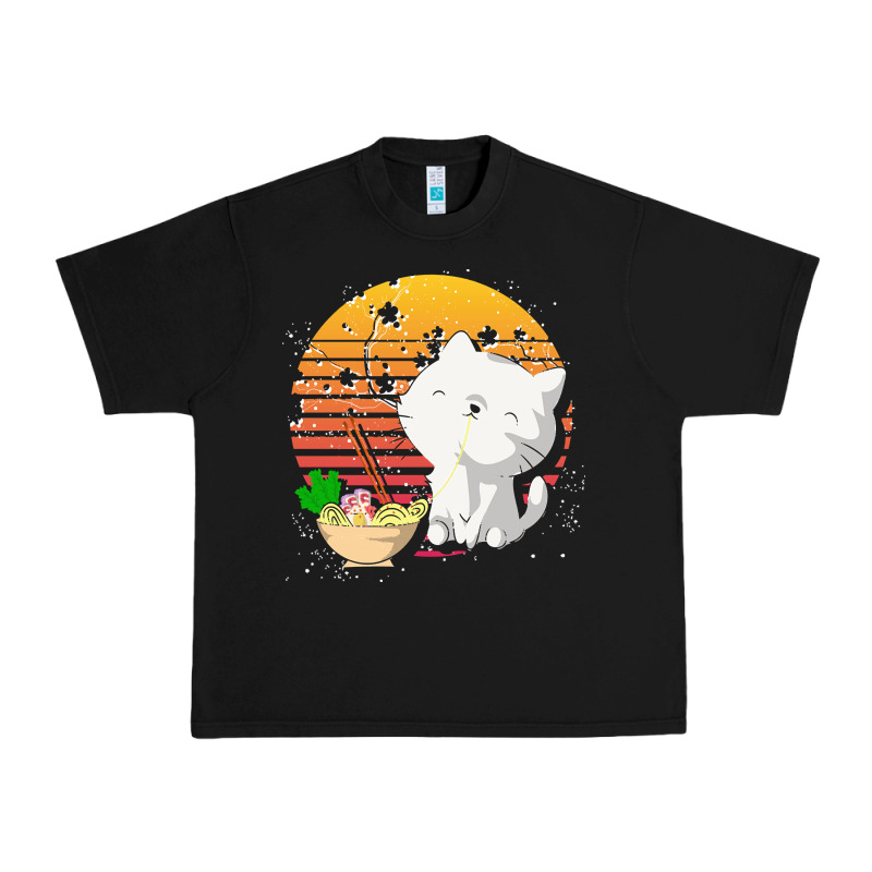 Cat T  Shirt Ramen Noodles Kawaii Cat T  Shirt Urban Heavy Tee by linhVisuals | Teevron