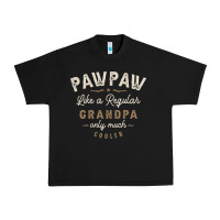 Black Mens Pawpaw Like a Regular Grandpa Funny Fathers Day Urban Heavy Tee - linhVisuals