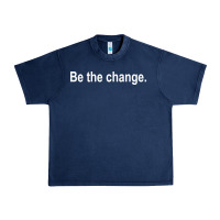 Navy be the change [tb] Urban Heavy Tee - linhVisuals