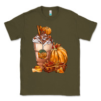 Army Green Pumpkin Spice Coffee Classic Tee - FaDigitalArtStudio