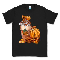Black Pumpkin Spice Coffee Classic Tee - FaDigitalArtStudio