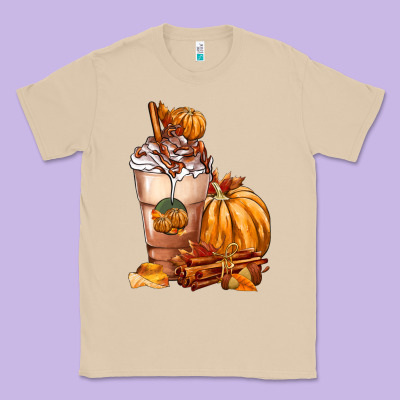 Pumpkin Spice Coffee Classic Tee Designed By Fadigitalartstudio