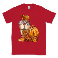 Red Pumpkin Spice Coffee Classic Tee - FaDigitalArtStudio