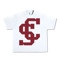 White santa clara br Urban Heavy Tee - linhVisuals